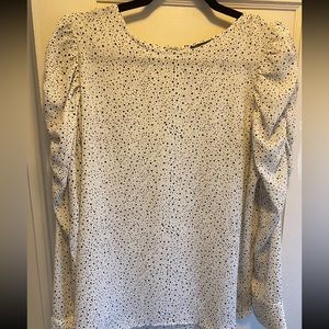 Ruched shoulder work blouse - never worn